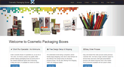 Desktop Screenshot of cosmeticpackagingboxes.com